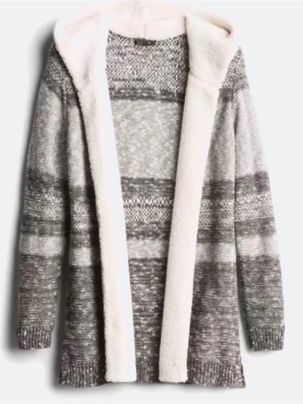 Lety & Me Dockerie Sherpa Trim Hooded Cardigan NWT